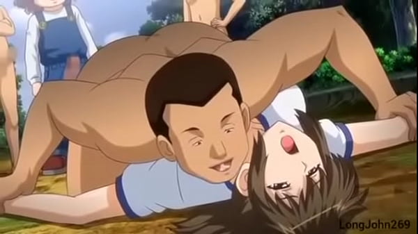 Hentai gangbang by four men