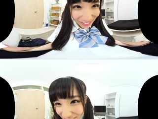 Beautiful Asian girl gives an awesome head